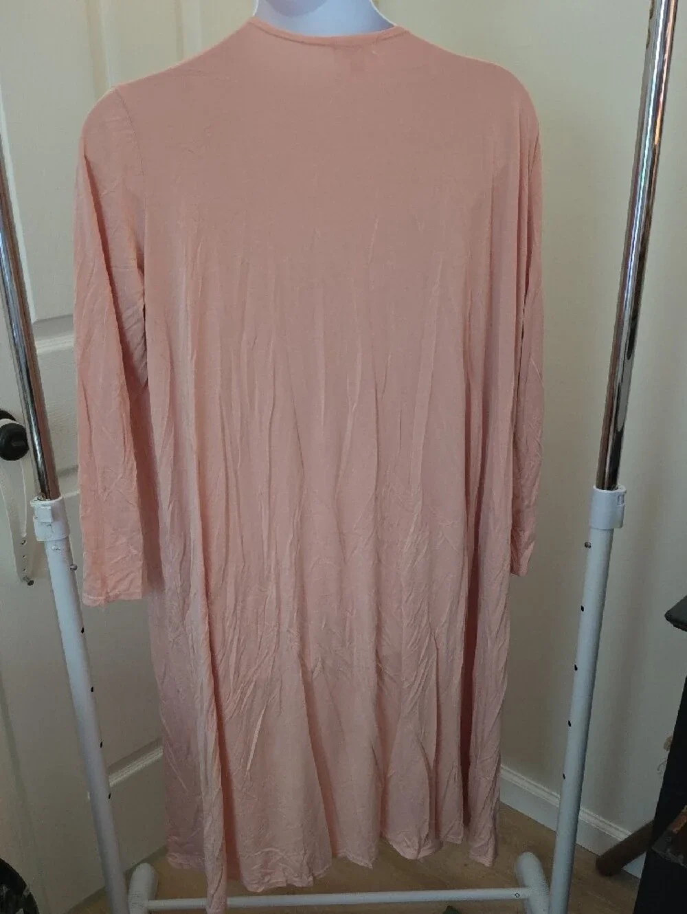 XL LuLaRoe Light Pink Long Open-Front Duster Cardigan